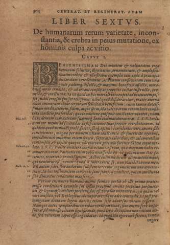 Liber sextvs. De humanarum rerum varietate, inconstancia, & crebra in peius mutatione, ex hominis culpa acvtio