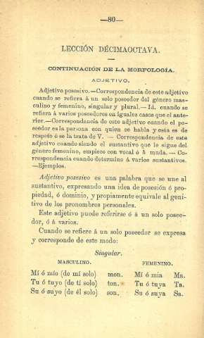 Lección Décimaoctava