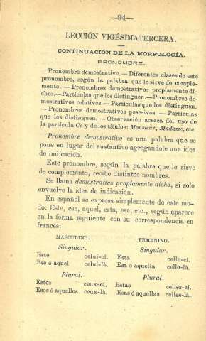 Lección Vigésima Tercera