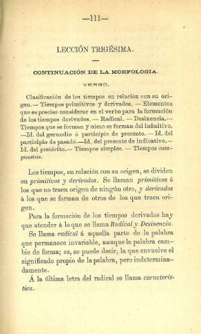 Lección Trigésima