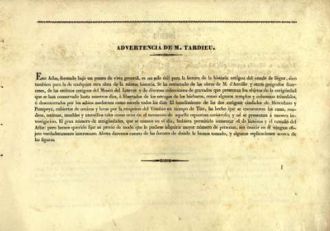 Advertencia de M. Tardieu