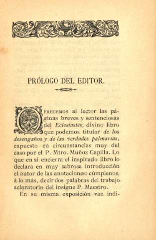 Prólogo del editor