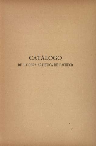 Catálogo de la obra artística de Pacheco