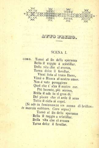 Atto Primo. Scena I