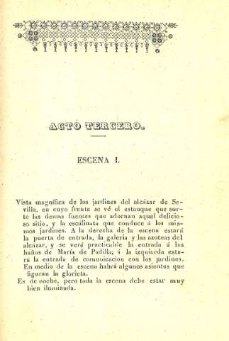 Acto Tercero. Escena I