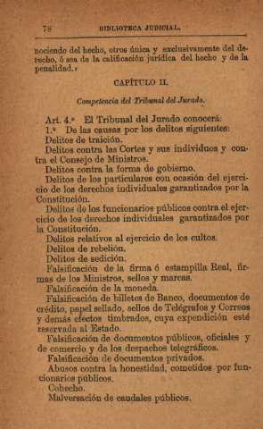 Capítulo II. Competencia del Tribunal del Jurado