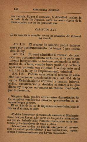 Capítulo XVI. De los recursos de casación contra las sentencias del Tribunal del Jurado