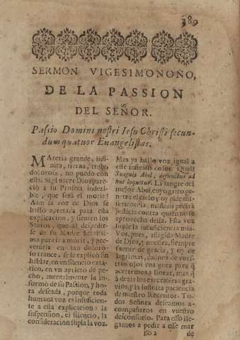 Sermon vigesimonono, de la passion del señor