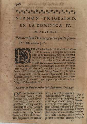 Sermon trigesimo. En la dominica IV. De adviento