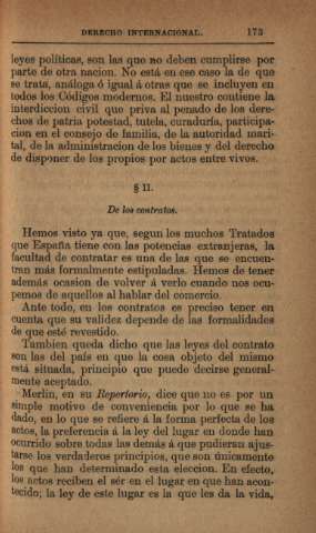 S. II. De los contratos