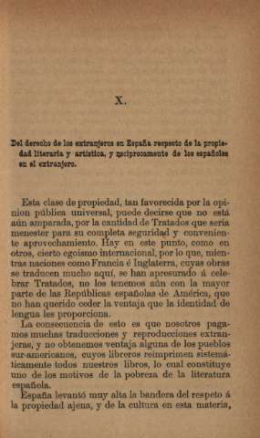 X. Del derecho de los extranjeros en España respecto de la propiedad literaria y artística...