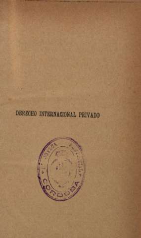 Derecho internacional privado