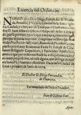 Licencia del Ordinario
