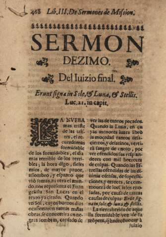 Sermon dezimo. Del Iuzio final