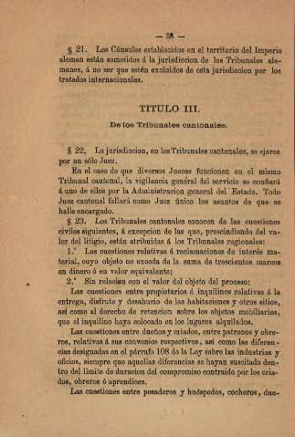 Titulo III. De los Tribunales cantonales