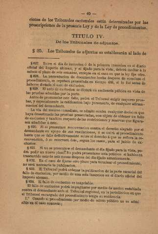 Titulo IV. De los Tribunales de adjuntos