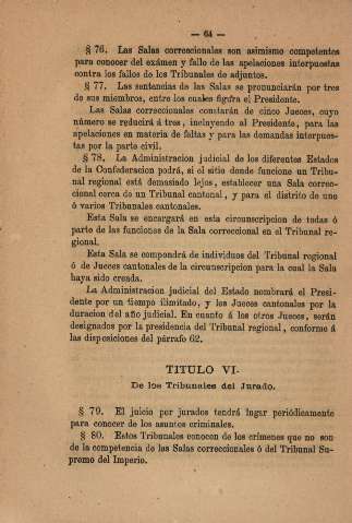 Titulo VI. De los Tribunales del jurado