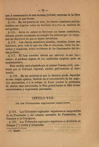 Titulo VIII. De los Tribunales regionales superiores