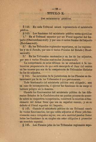 Titulo X. Del ministerio pùblico