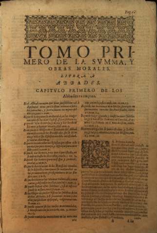 Tomo Primero de la svmma, y obras morales...