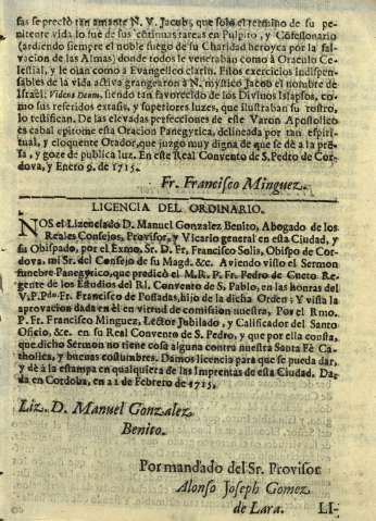 Licencia del ordinario