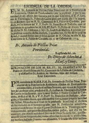 Licencia de la orden