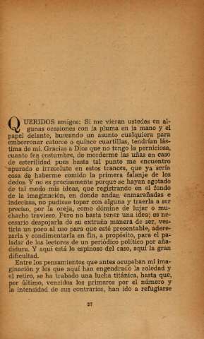 Queridos amigos: Si me vieran