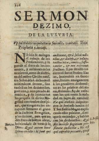 Sermon dezimo. De la lvxvria