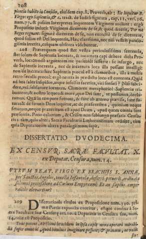 Dissertatio dvodecima. Ex censvr. sacrae facvltat. X. ex Deputat. Censura,num.14