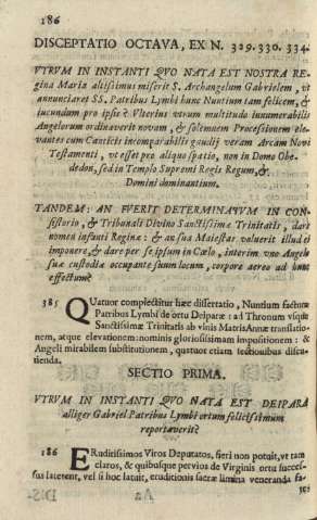 Disceptatio octava, ex n. 329.330.334