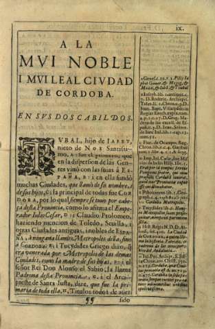 A la mvi noble i mvi civdad de Cordoba
