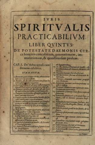 Ivris spiritvalis. Liber Qvintvs...