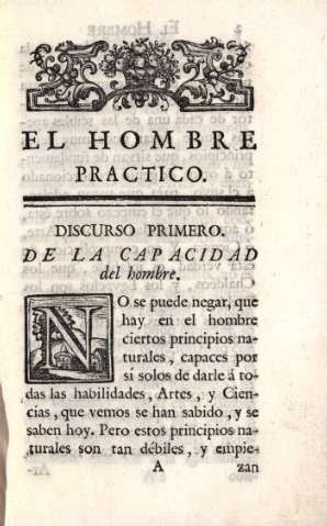 Discurso Primero. de la capacidad del hombre