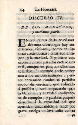 Discurso IV. De los maestros...