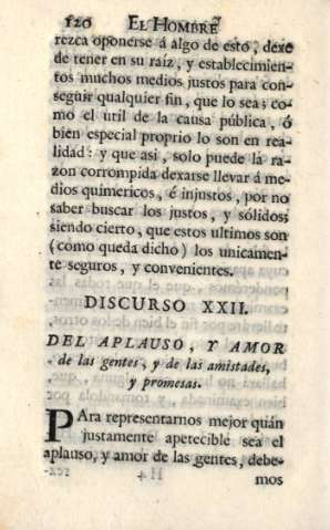 Discurso XXII. Del aplauso...