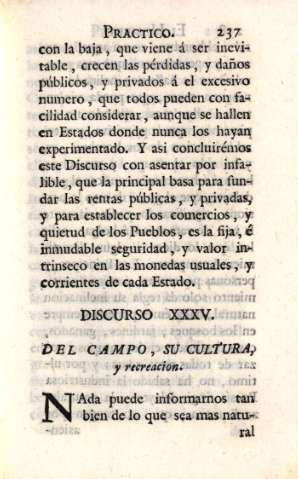 Discurso XXXV. Del campo...