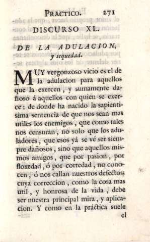 Discurso XL. De la adulacion...