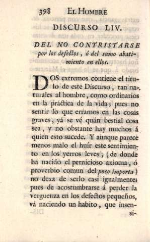 Discurso LIV. Del no contristarse...