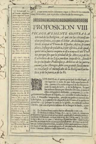 Proposicion VIII. Peca gravemente contra la virtud de la Religion, en que las circunstancias presentes ...