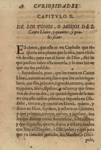 Capitvlo X. De los tonos, o modos del Canto Llano, y quantos, y quales sean?