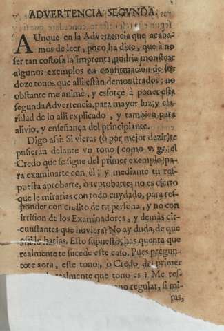 Advertencia segvnda