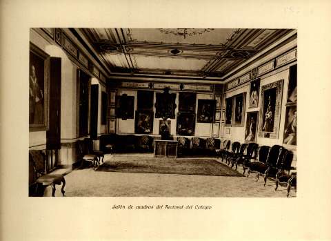 Salón de cuadros del Rectoral del Colegio