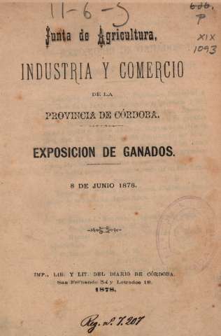 Junta de Agricultura, Industria y comercio...