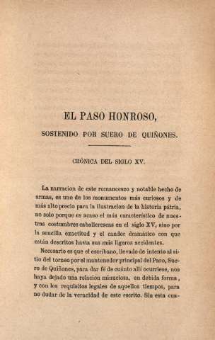 El paso honroso...