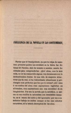 Influencia de la novela en las costumbres