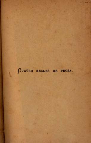 Cuatro reales de prosa
