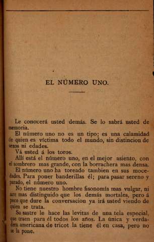 El número uno
