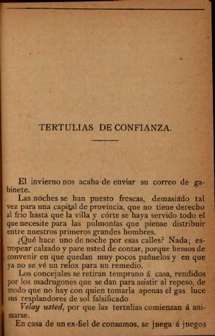 Tertulias de confianza