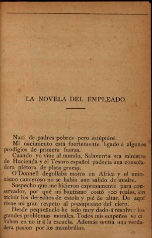 La novela del empleado