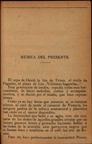 Música del presente